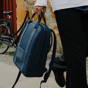 Men's Deep Blue Modern Everyday Backpack